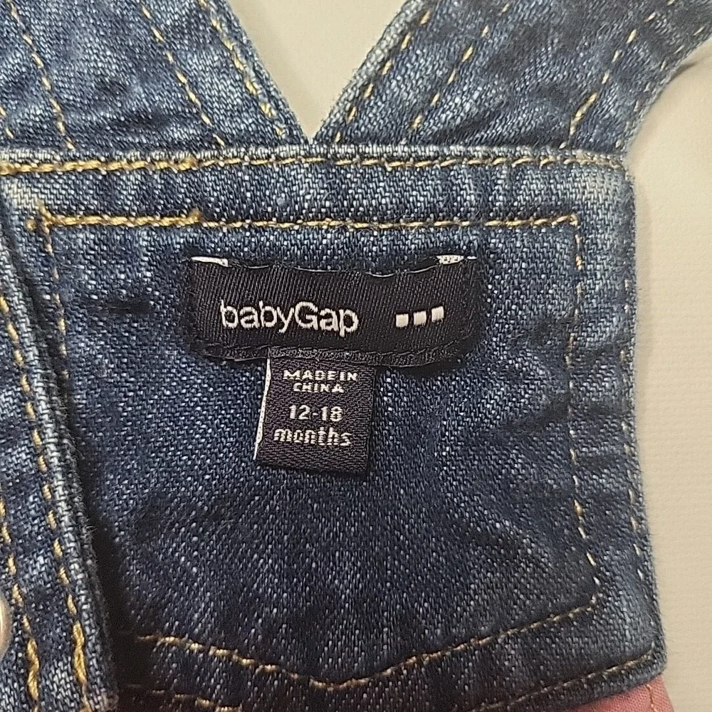BABY GAP Denim Overall‎ Dress Skirtall Size 12-18 Months